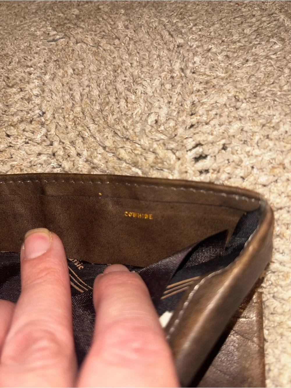 Vintage Rolfs American Classic Brown Leather Bifold Wallet